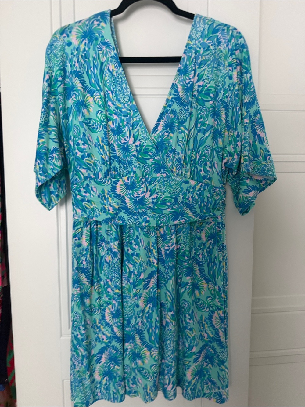 Lilly Pulitzer Parigi romper in coral of the story Size Large